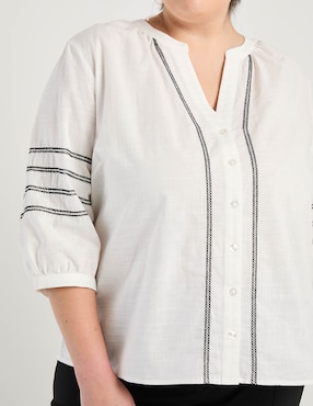 Blusa Weekend Plus manga 3/4 para mujer