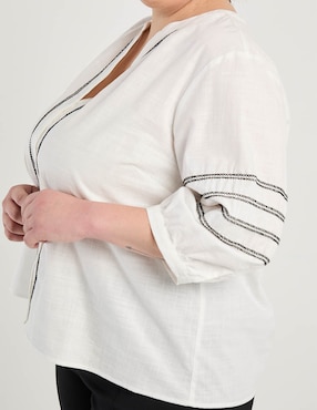 Blusa Weekend Plus manga 3/4 para mujer