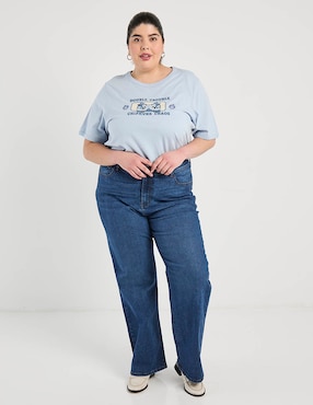 Playera manga corta Disney Dtr cuello redondo para mujer