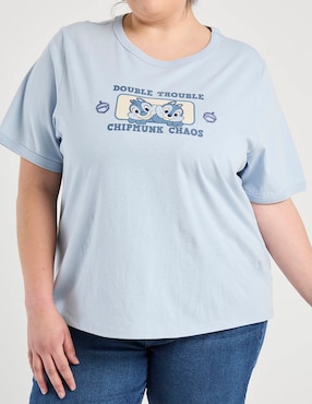 Playera manga corta Disney Dtr cuello redondo para mujer