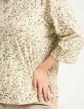 Blusa Weekend Plus manga 3/4 para mujer