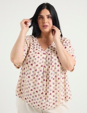 Blusa Weekend Plus manga corta para mujer