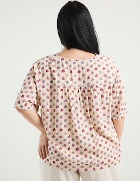 Blusa Weekend Plus manga corta para mujer