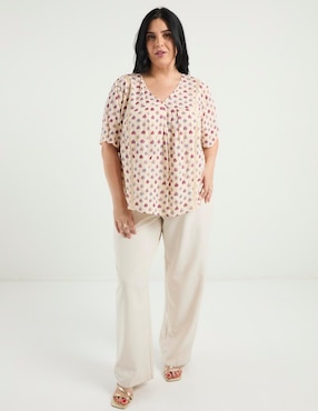 Blusa Weekend Plus manga corta para mujer