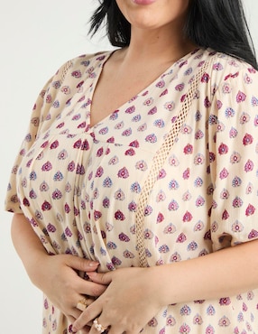 Blusa Weekend Plus manga corta para mujer
