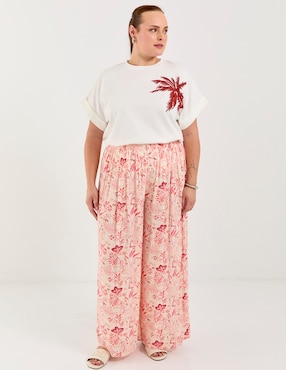 Playera manga corta Weekend Plus cuello redondo para mujer