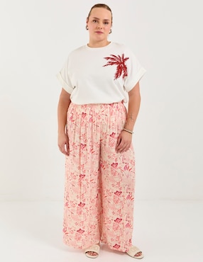Pantalón Weekend Plus wide leg para mujer