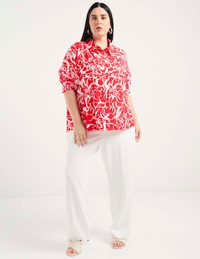 Pantalón Contempo Plus straight para mujer