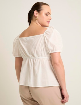 Blusa manga corta para mujer