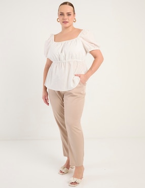 Blusa manga corta para mujer