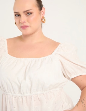 Blusa manga corta para mujer