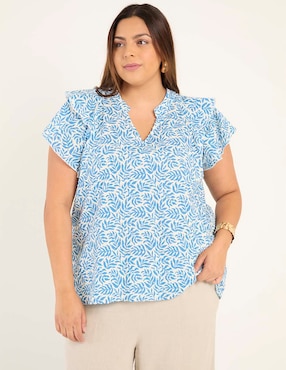 Blusa Weekend Plus manga corta para mujer