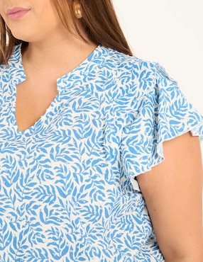 Blusa Weekend Plus manga corta para mujer
