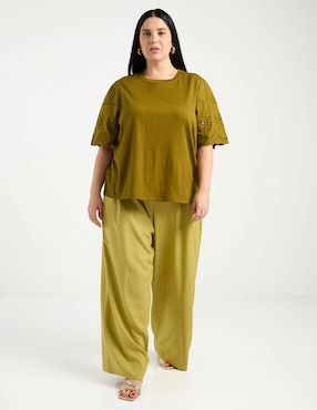 Playera manga corta Weekend Plus cuello redondo para mujer