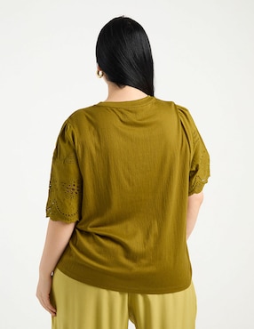 Playera manga corta Weekend Plus cuello redondo para mujer