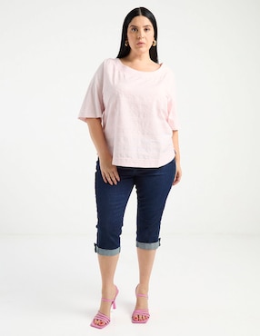 Playera manga corta Weekend Plus cuello redondo para mujer