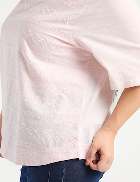 Playera manga corta Weekend Plus cuello redondo para mujer