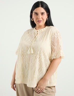 Blusa Weekend Plus manga al codo para mujer