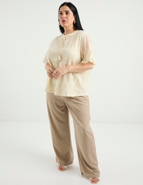 Blusa Weekend Plus manga al codo para mujer