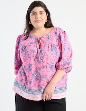 Blusa Weekend Plus manga 3/4 para mujer
