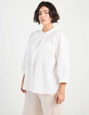 Blusa Weekend Plus manga 3/4 para mujer