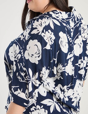 Blusa Contempo Plus manga 3/4 para mujer
