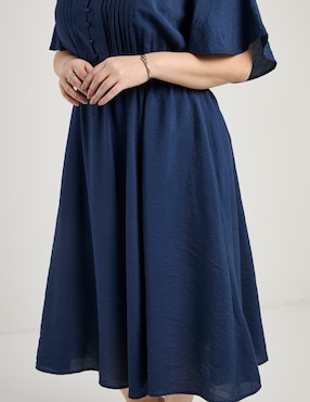 Vestido midi casual Contempo Plus para mujer