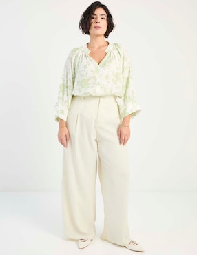Pantalón relaxed Contempo Plus amplio para mujer
