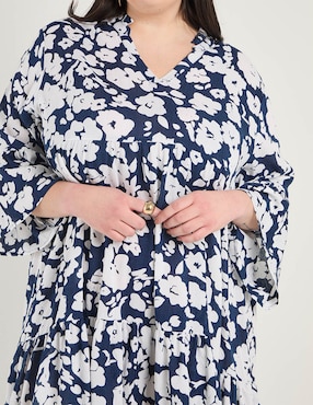 Vestido corto casual Contempo Plus para mujer
