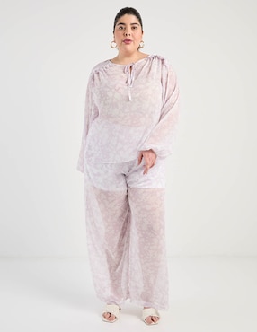 Pantalón relaxed Contempo Plus amplio para mujer