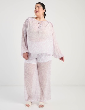 Pantalón relaxed Contempo Plus amplio para mujer