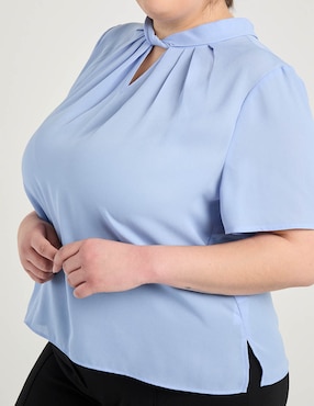 Blusa Contempo Plus manga corta para mujer