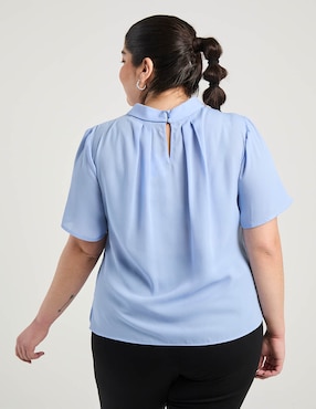 Blusa Contempo Plus manga corta para mujer