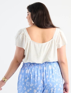 Blusa Weekend Plus manga corta para mujer