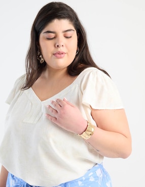 Blusa Weekend Plus manga corta para mujer