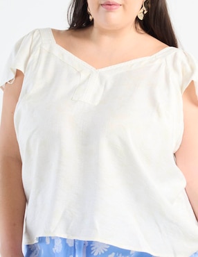 Blusa Weekend Plus manga corta para mujer