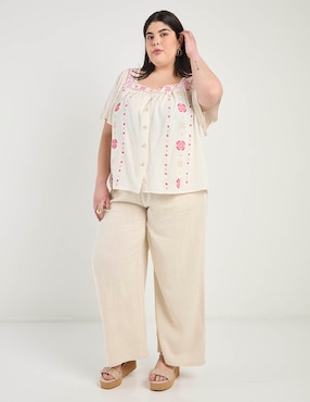 Blusa Weekend Plus manga corta para mujer