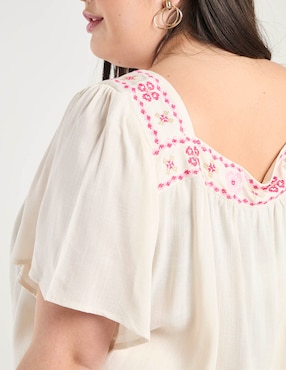 Blusa Weekend Plus manga corta para mujer