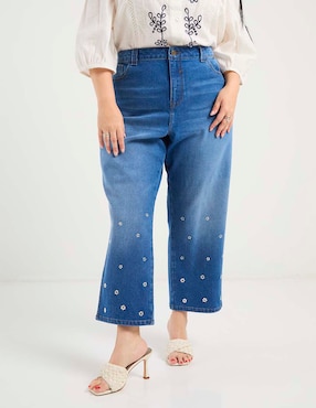 Jeans flare Contempo Plus para mujer