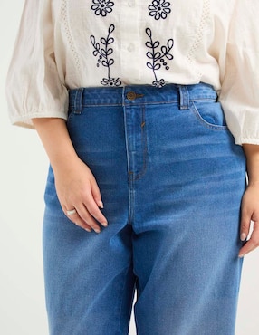 Jeans flare Contempo Plus para mujer