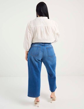 Jeans flare Contempo Plus para mujer
