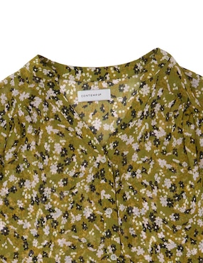 Blusa Contempo Plus manga larga para mujer