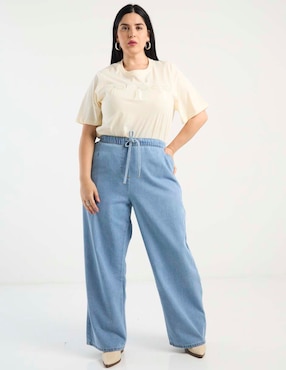 Jeans easy pant wide leg Weekend Plus para mujer
