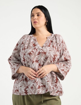 Blusa Weekend Plus manga larga para mujer