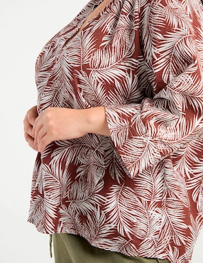 Blusa Weekend Plus manga larga para mujer
