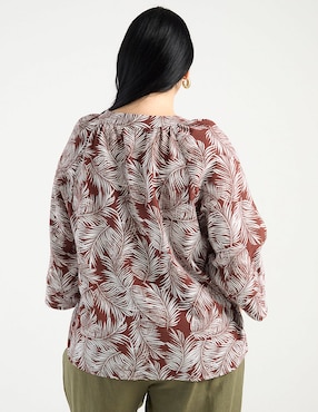Blusa Weekend Plus manga larga para mujer