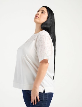 Playera manga corta Weekend Plus cuello redondo para mujer