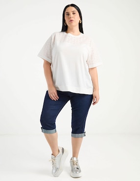 Playera manga corta Weekend Plus cuello redondo para mujer