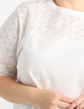 Playera manga corta Weekend Plus cuello redondo para mujer