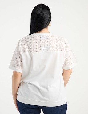 Playera manga corta Weekend Plus cuello redondo para mujer